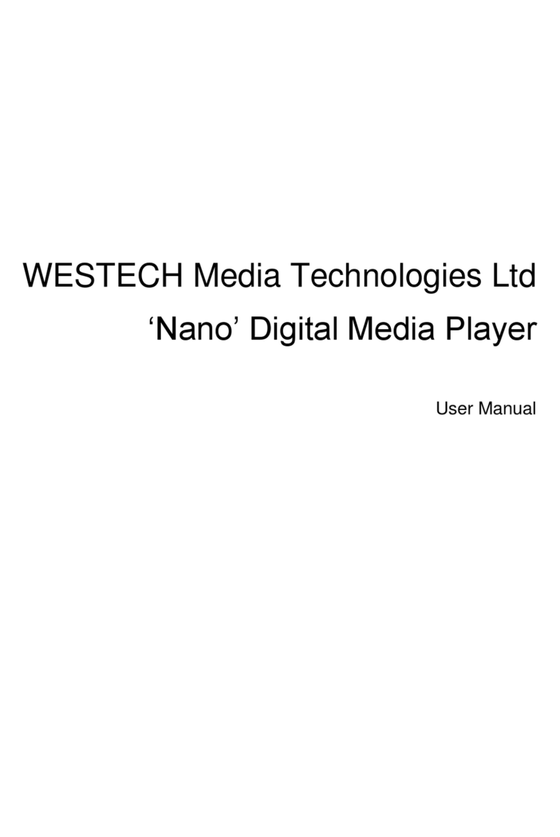 WESTECH Media Technologies Nano User manual