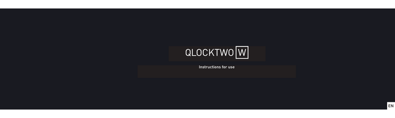QLOCKTWO QLOCKTWO W instruction manual