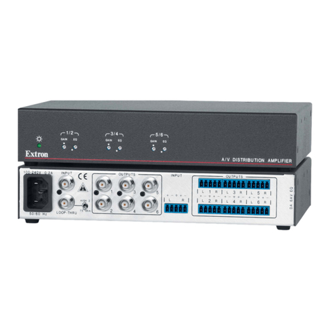 Extron electronics DA 6V EQ User manual