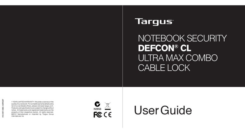 Targus DEFCON CL Ultra Max ASP02AP User manual