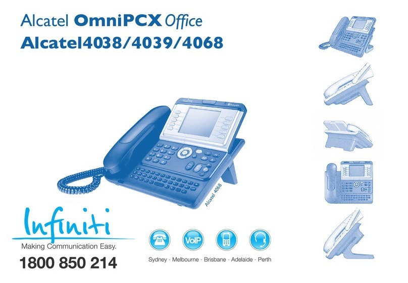 Alcatel OmniPCX Enterprise 4038 user manual