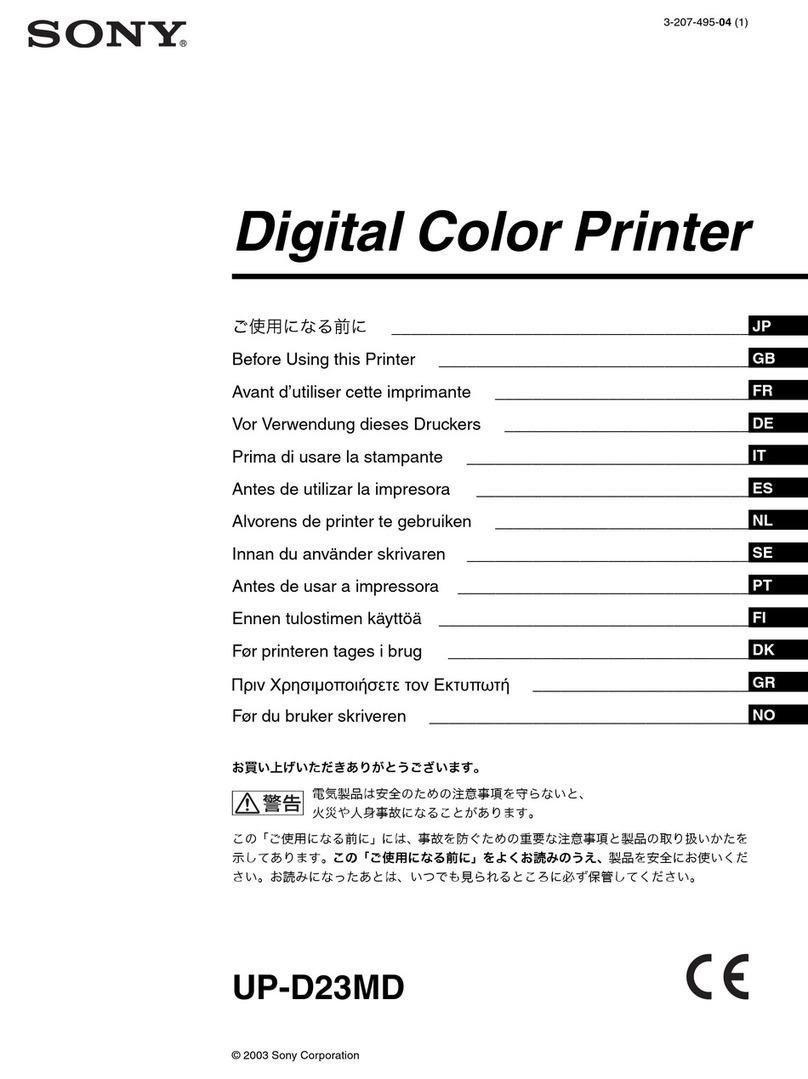 Sony UP-D23MD User manual