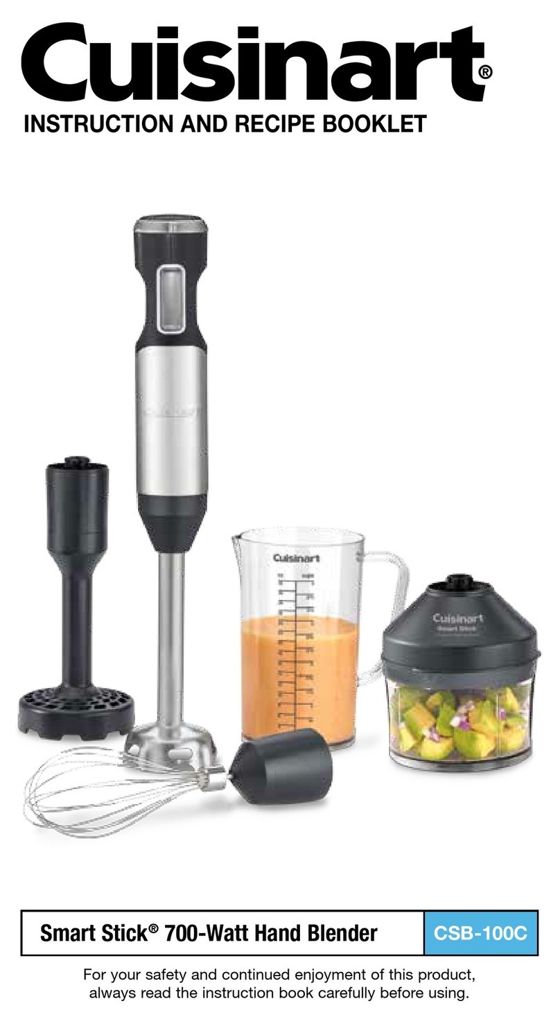 Cuisinart Smart Stick CSB-100C Service manual
