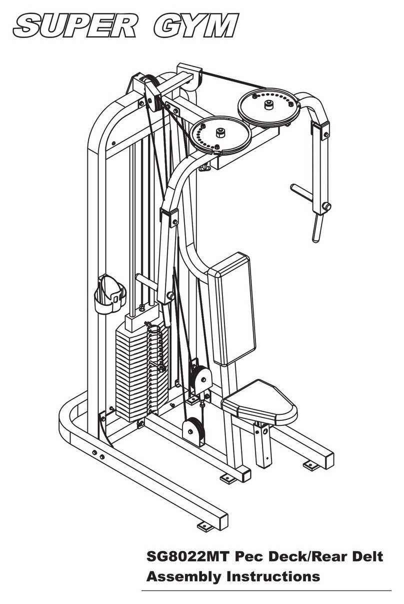 Super Gym’s SG8022MT Assembly instructions