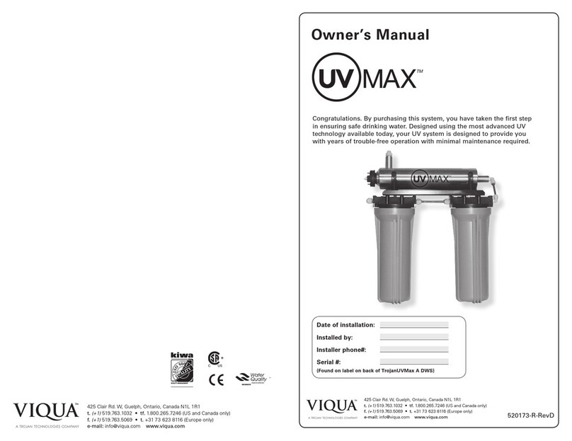 Viqua UVMax DWS11-A User manual