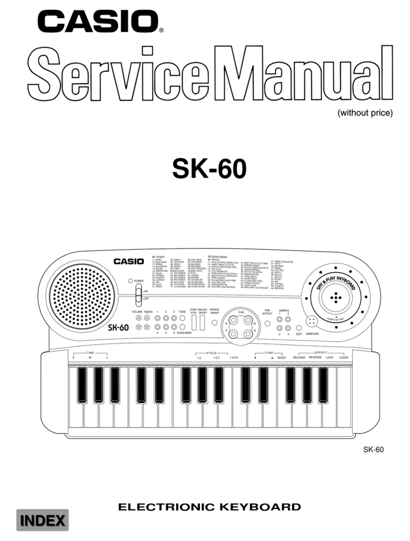Casio SK-60 User manual