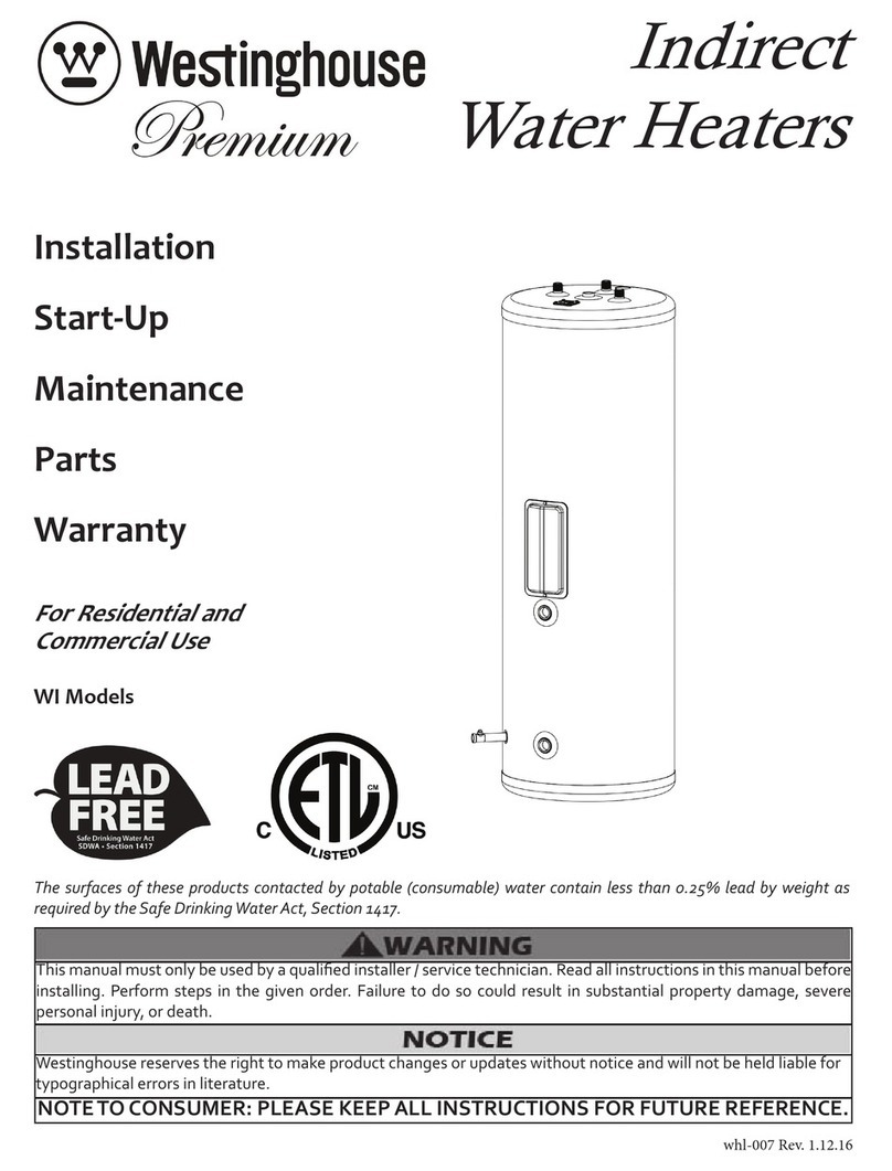 Westinghouse WI Models instruction manual