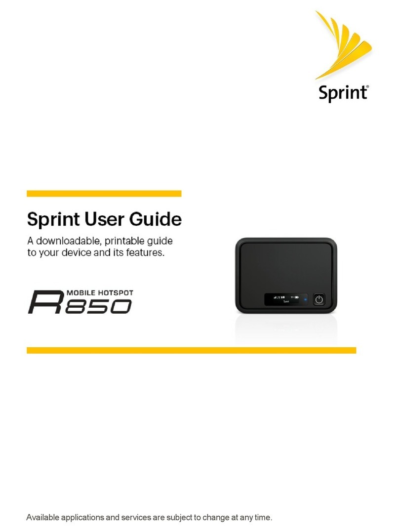 Sprint R 850 User manual