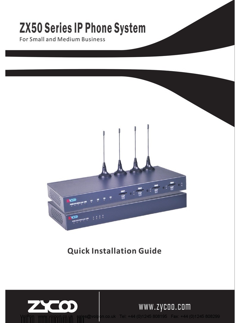Zycoo ZX50-A4 Quick installation guide
