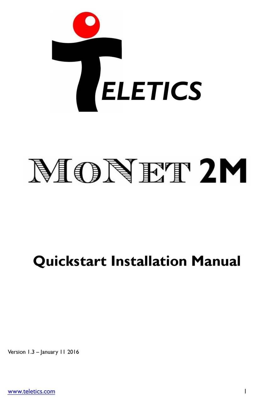 Teletics MoNet-2M Quick start installation manual