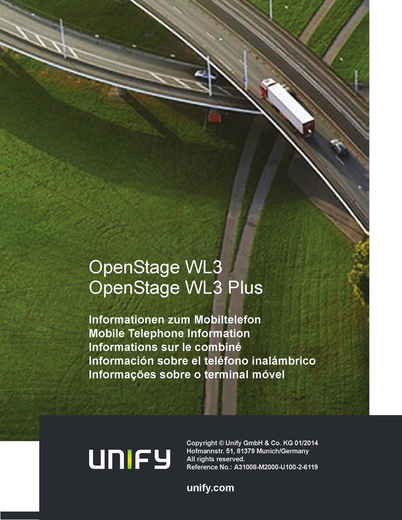 Unify OpenStage WL3 Plus Operation manual