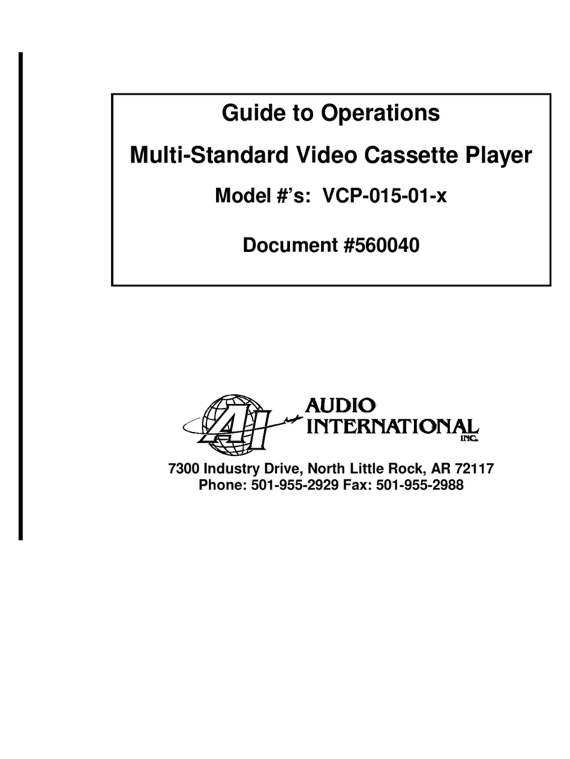 Audio international VCP-015-01 Series User manual