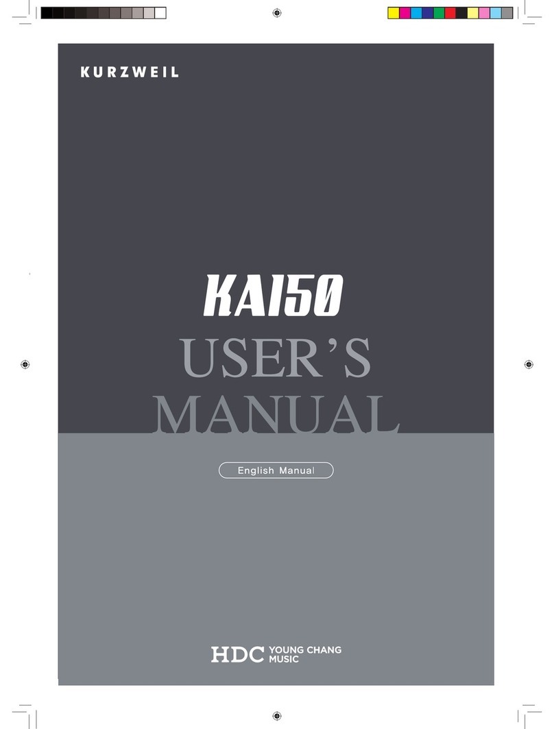 Kurzweil KA150 User manual