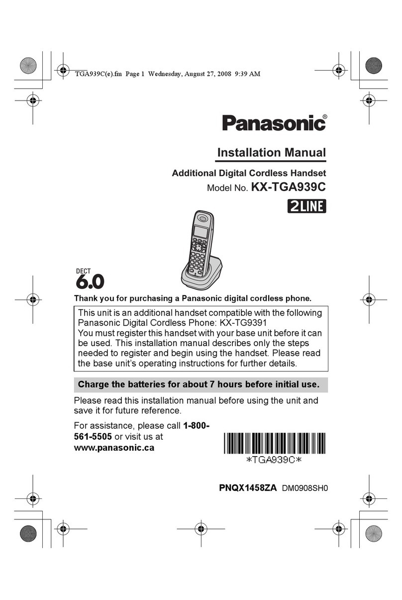 Panasonic KX-TGA939C User manual