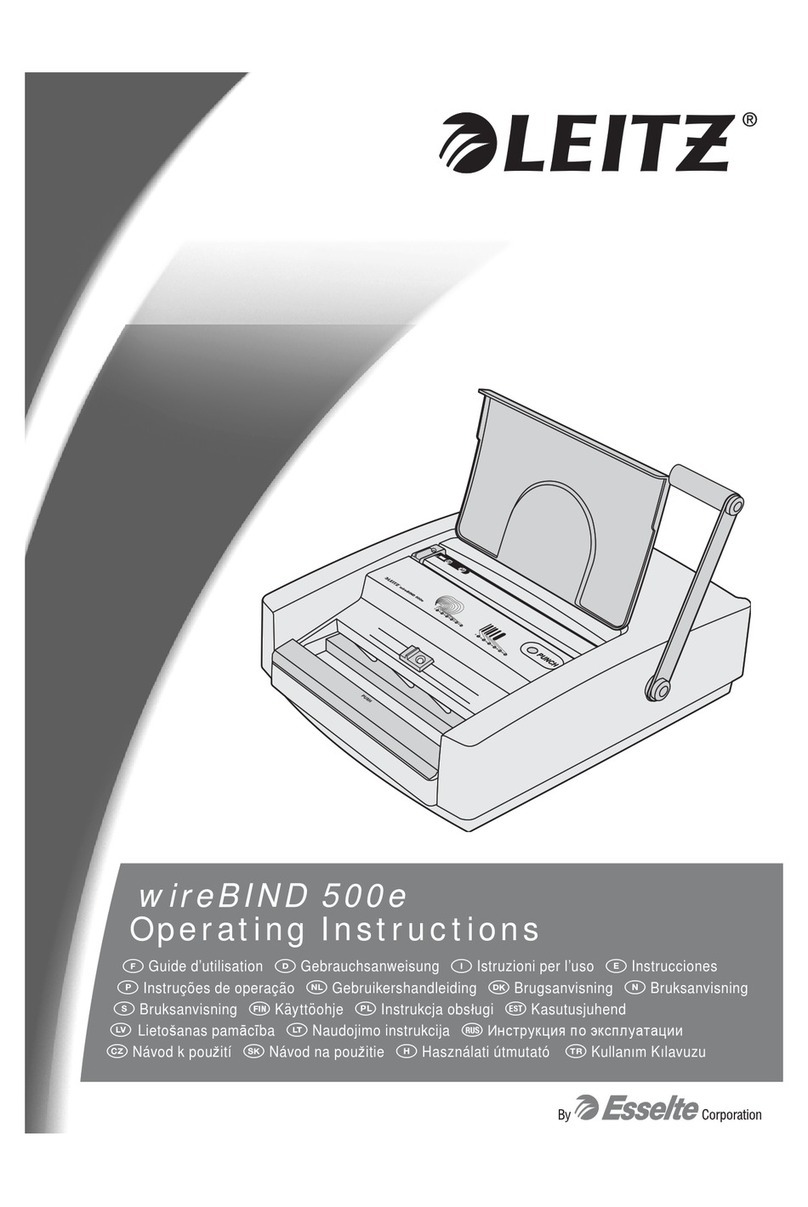 LEITZ wireBIND 500e User manual