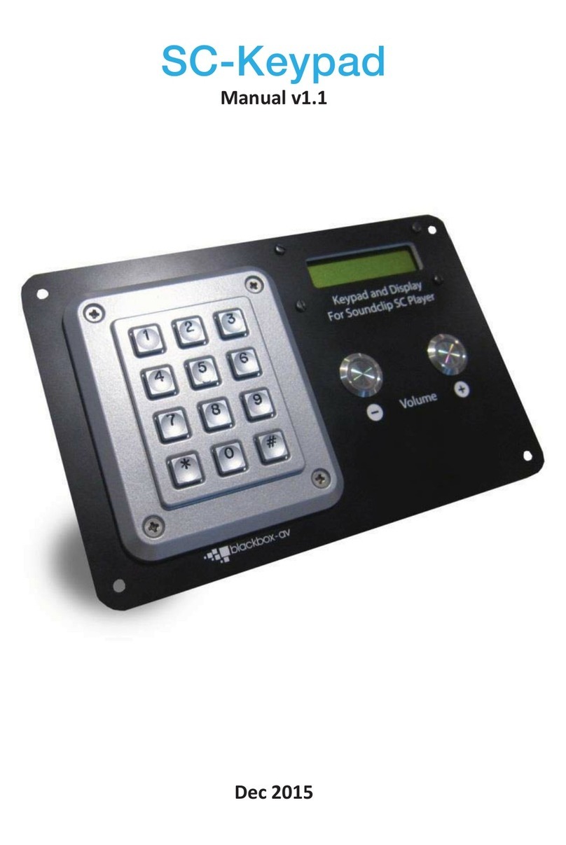 Black Box SC-Keypad manual