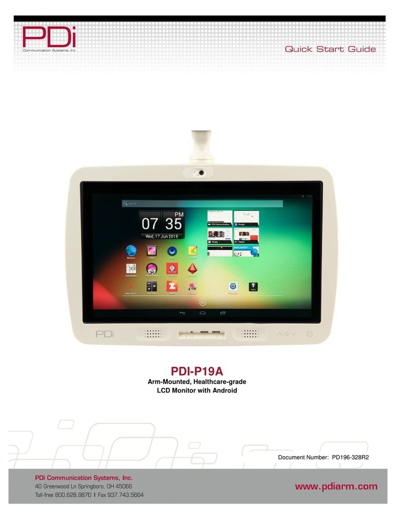 PDi PDI-P19A User manual