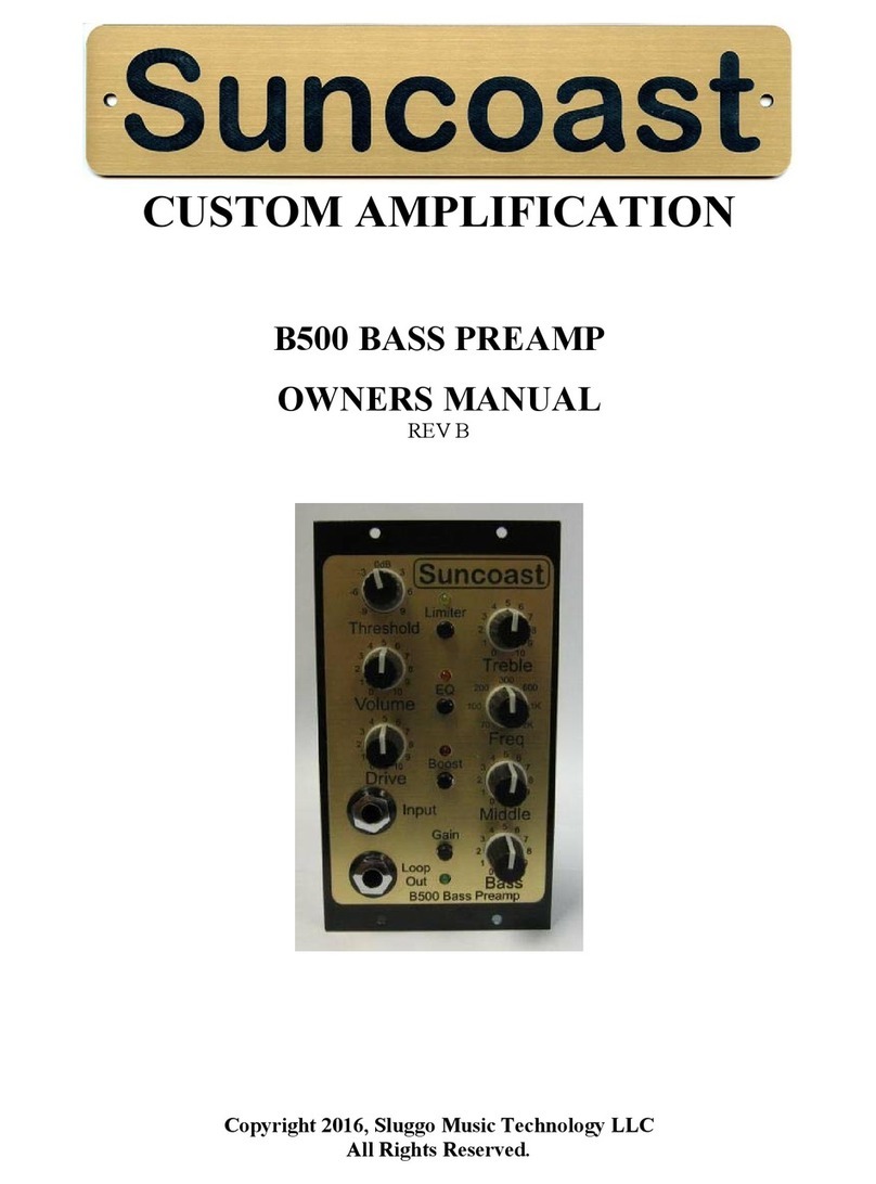 Suncoast B500 owner's manual