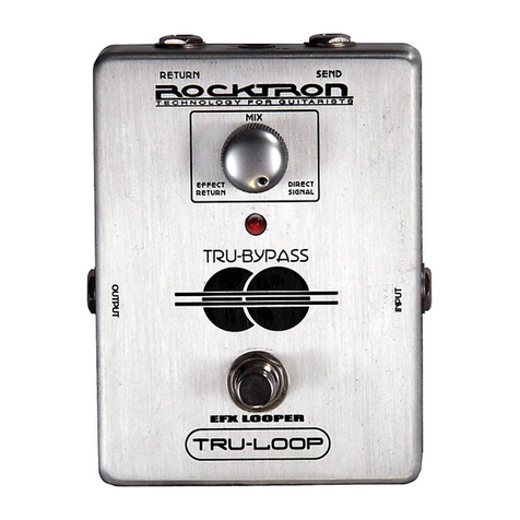 Rocktron TRUE BYPASS Tru-Loop User manual