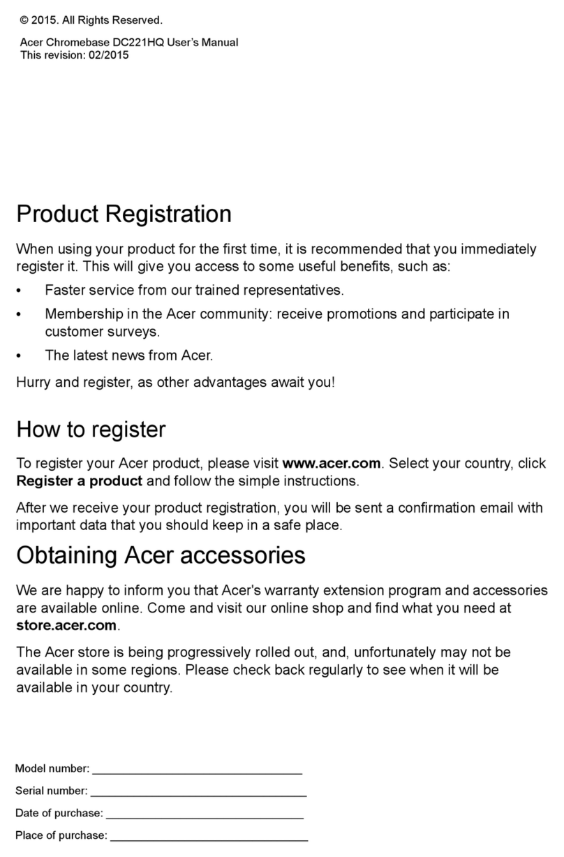 Acer Chromebase DC221HQ user manual