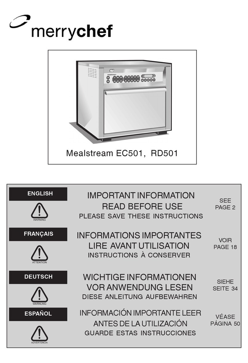 Merrychef Mealstream EC501 instruction manual