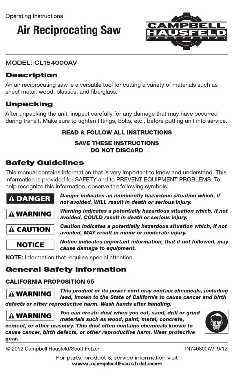 Campbell Hausfeld CL154000AV operating instructions