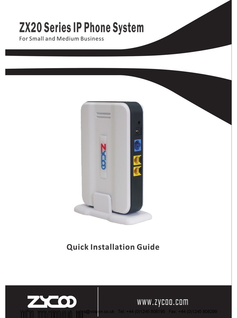 Zycoo ZX20 SERIES User manual