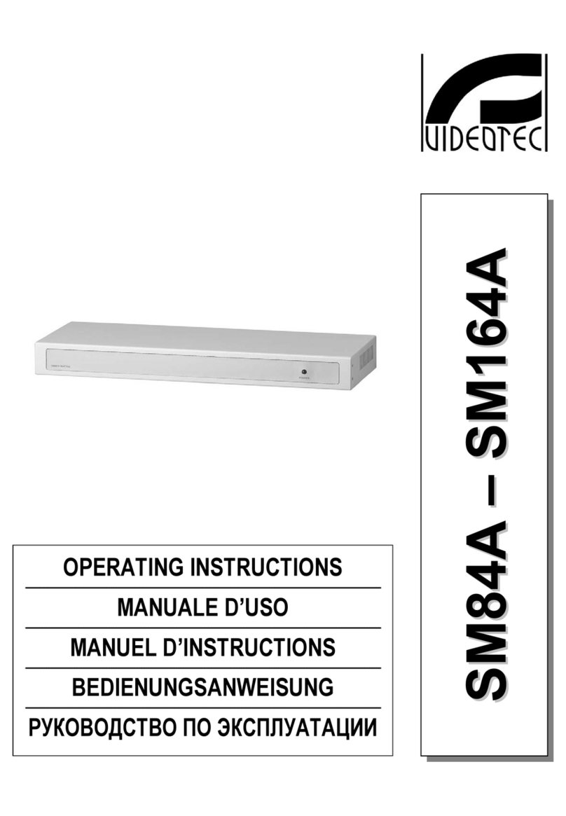Videotec SM84A operating instructions