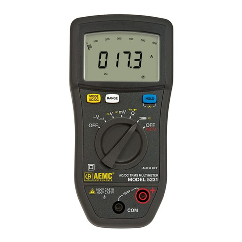 AEMC 5231 User manual