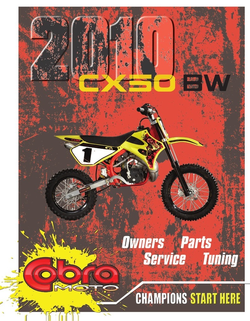 Cobra Moto CX50 BW 2010 owner's manual