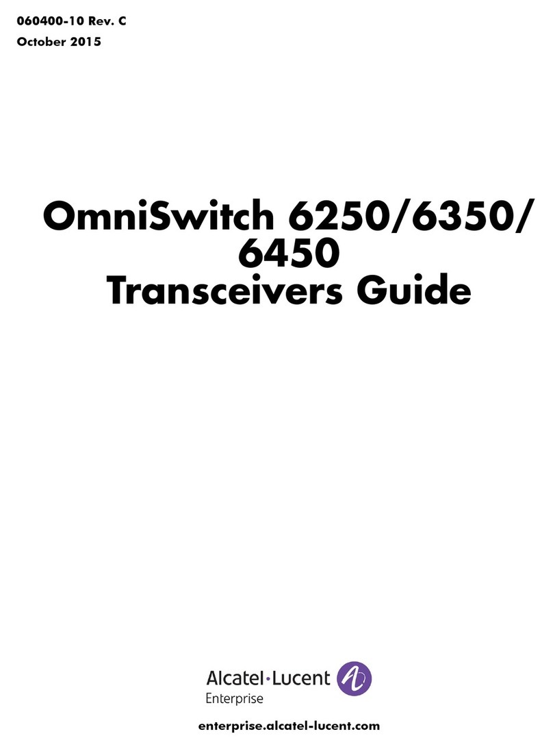 Alcatel-Lucent OmniSwitch 6250 owner's guide