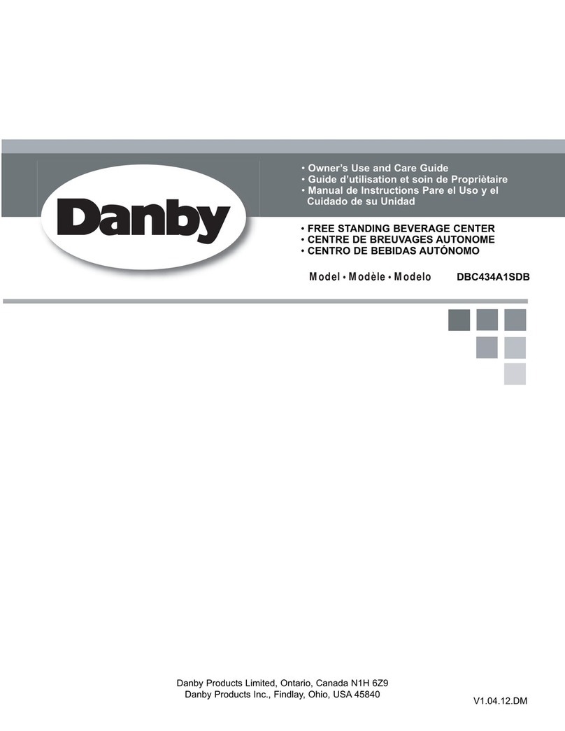 Danby DBC434A1SDB Assembly instructions