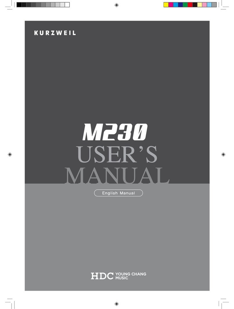 Kurzweil m230 User manual
