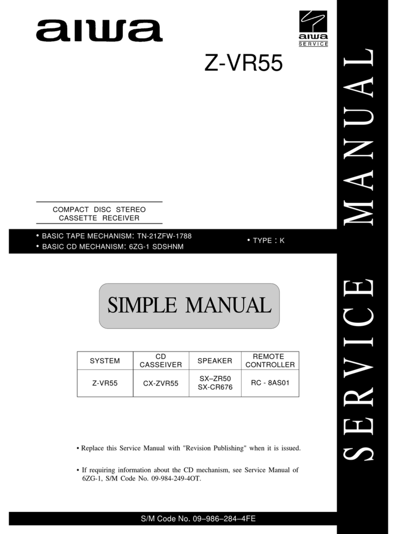 Aiwa Z-VR55 Service manual
