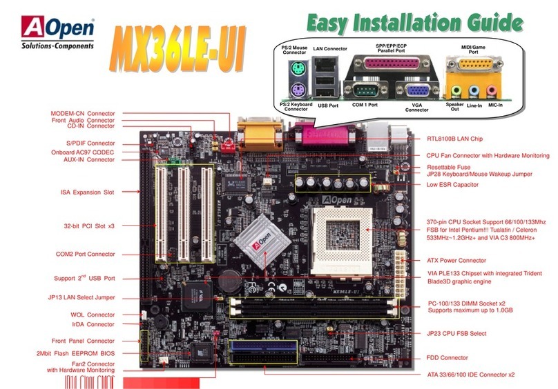 AOpen MX36LE-UI User manual