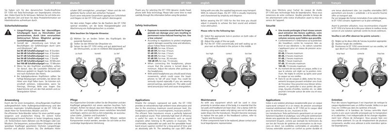 Beyerdynamic DT 1350 User manual