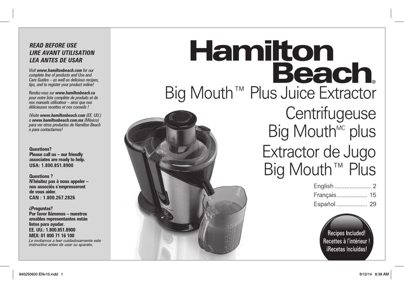 Hamilton Beach 67750 user manual
