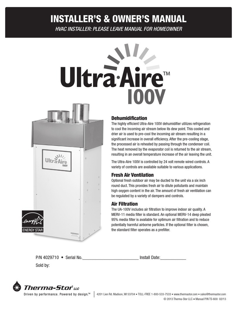 Ultra-air 100V Installer's & owner's manual