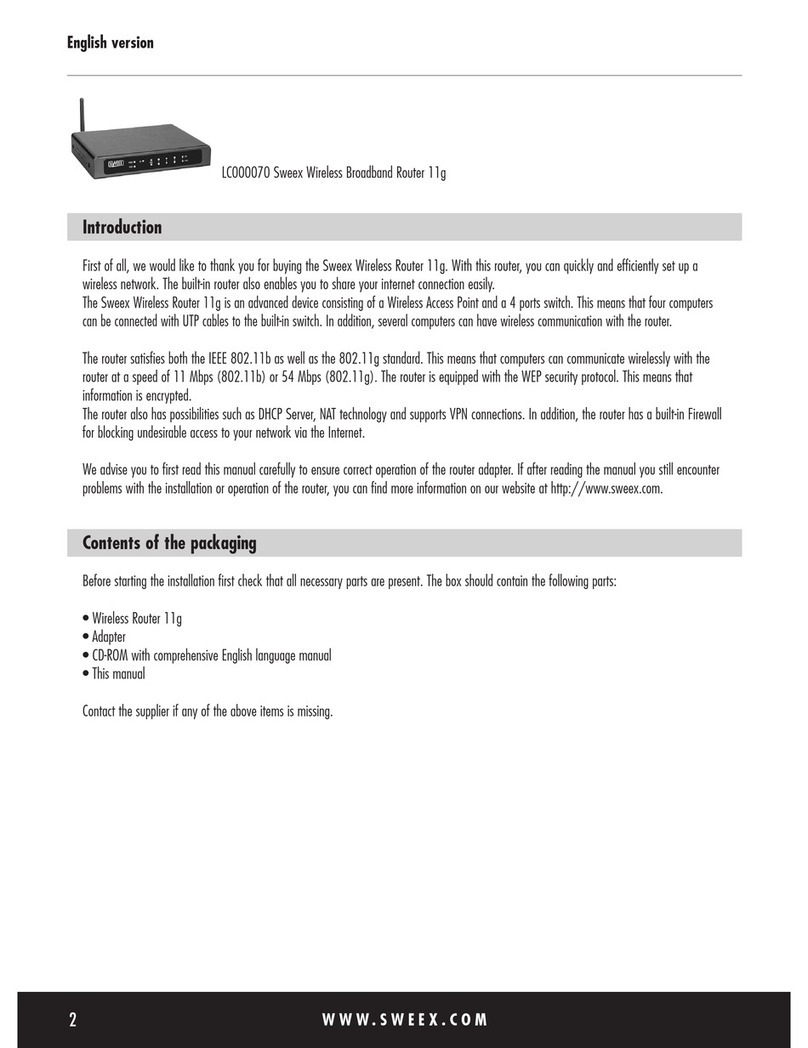 SWEEX LC000070 User manual