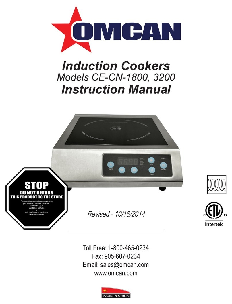 Omcan CE-CN-1800 User manual