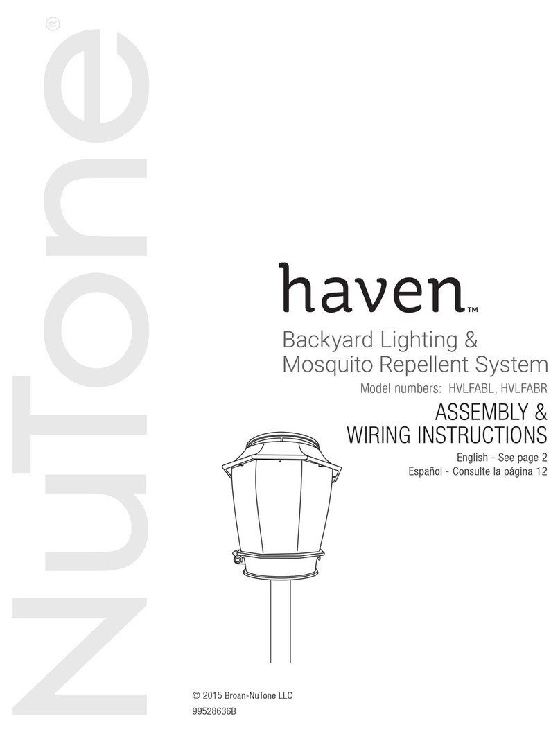 NuTone Haven HVLFABL Assembly instructions NuTone Haven HVLFABL Assembly instructions