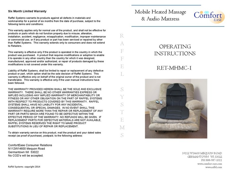 Comfort RET-MHMC-1 operating instructions