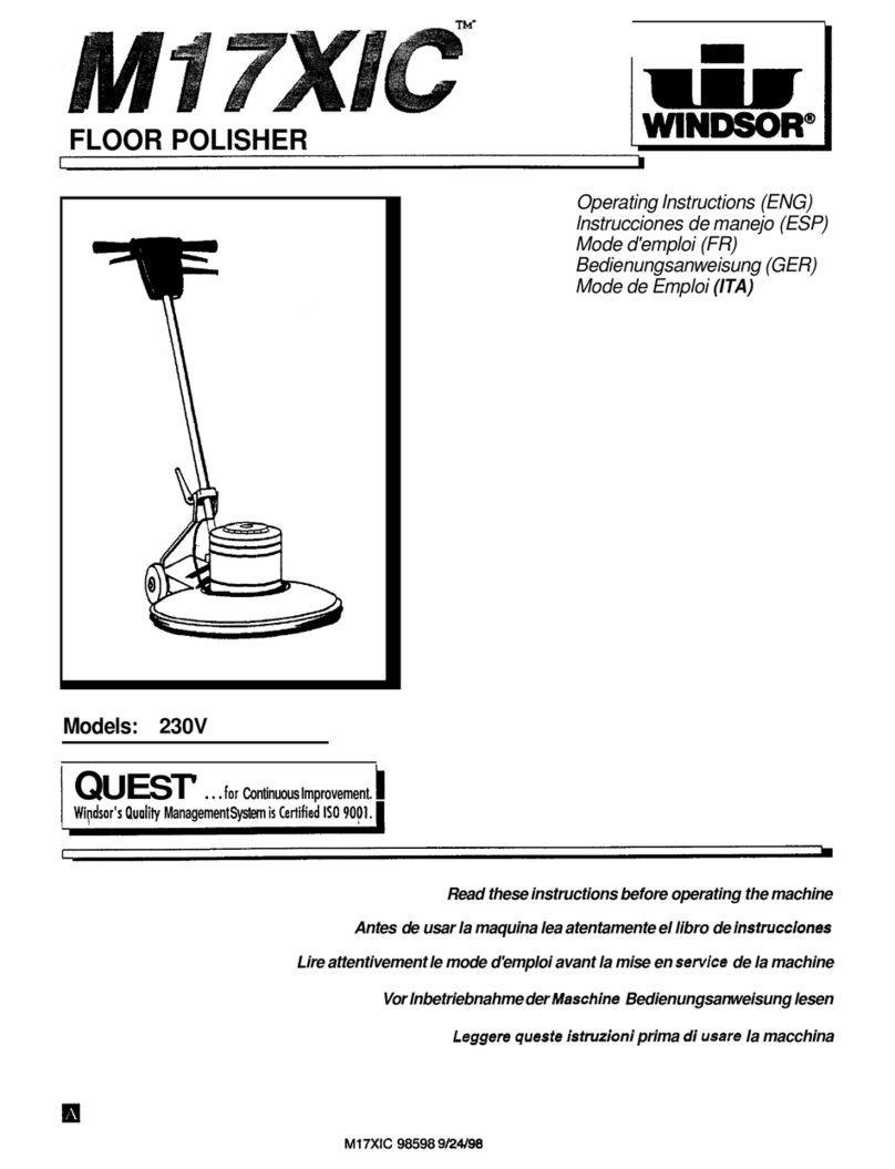Windsor M17XIC operating instructions