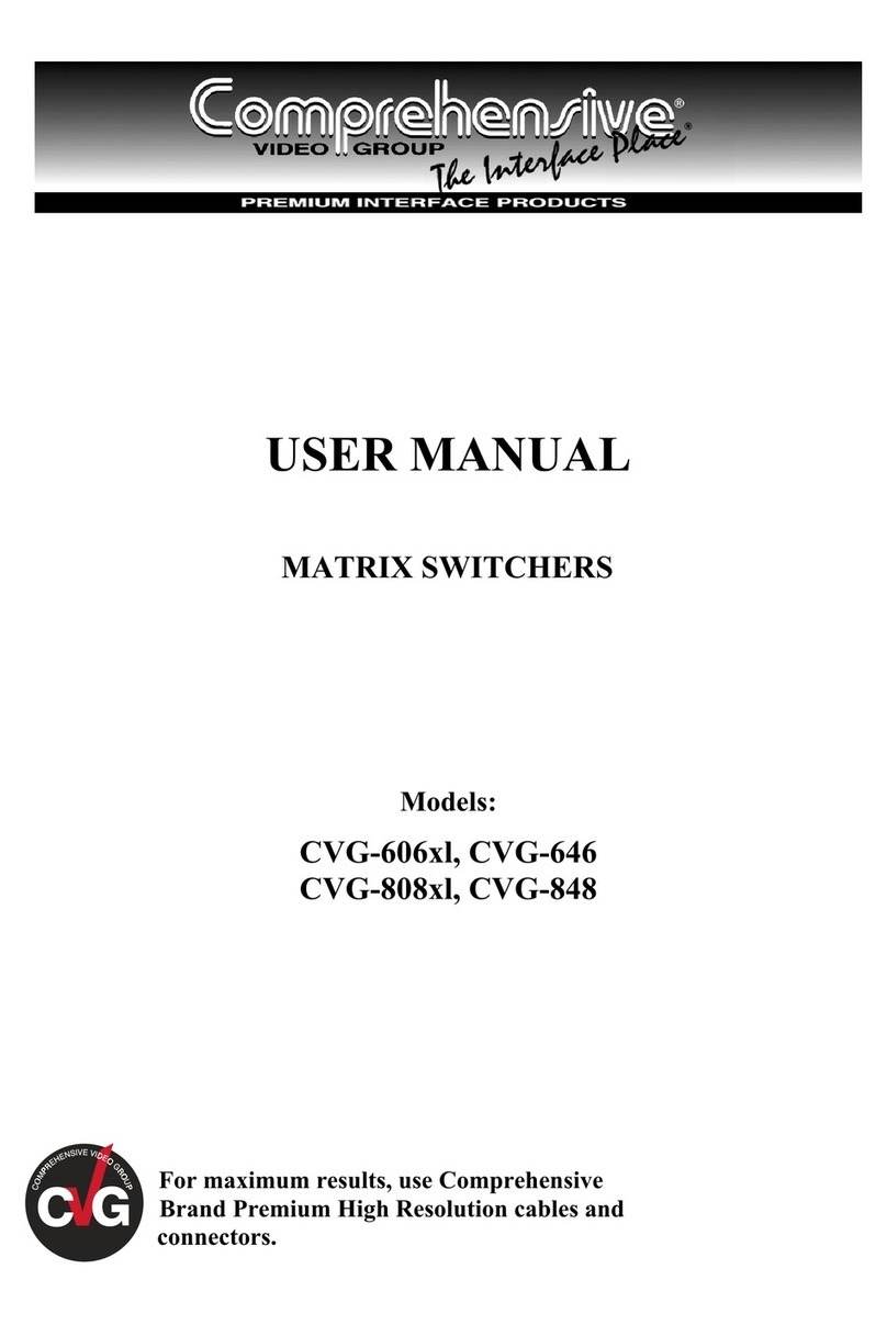 Comprehensive CVG-606xl User manual Comprehensive CVG-606xl User manual