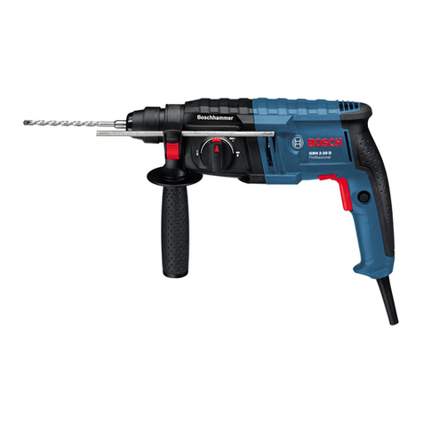 Bosch GBH 2-20 D Professional User manual