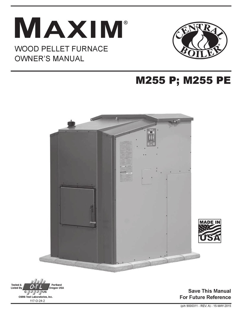 Central Boiler MaXIM M255 PE owner's manual