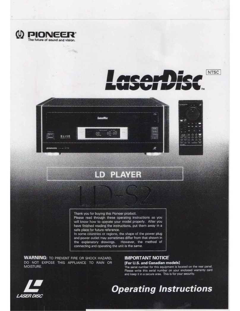 Pioneer LD-S2 User manual Pioneer LD-S2 User manual