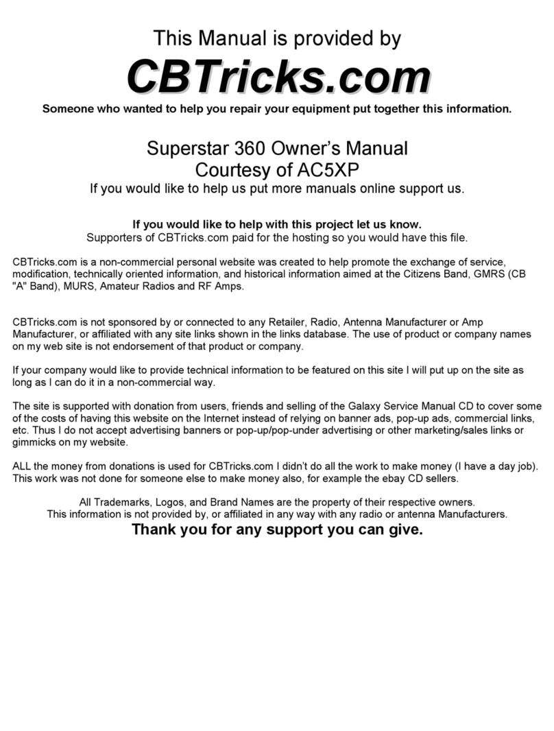 Super Star 360 owner's manual