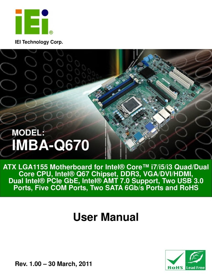 IEI Technology IMBA-Q670 User manual