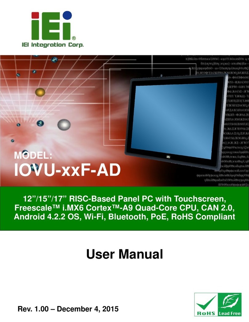 IEI Technology IOVU-xxF-AD User manual